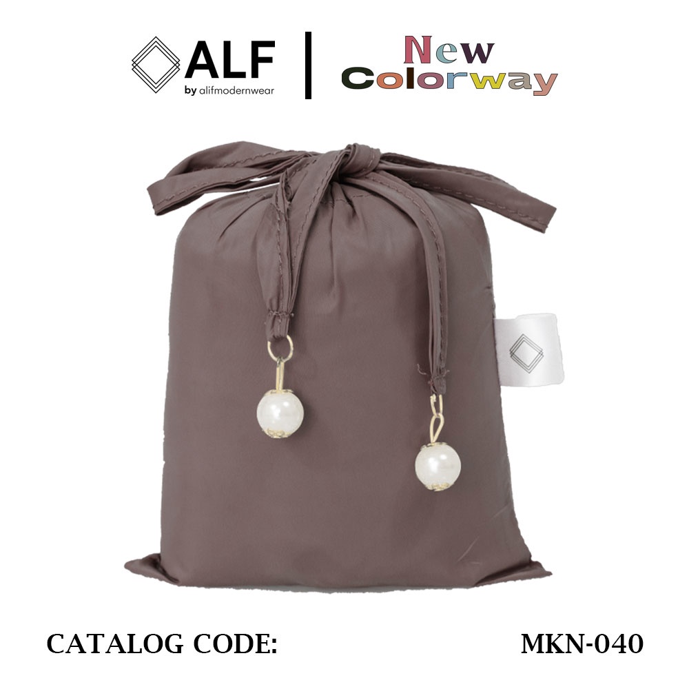 ALIF MUKENA MINI PARASUT PREMIUM KOREA TRAVEL - COFFEE BEAN ( MKN-040 )