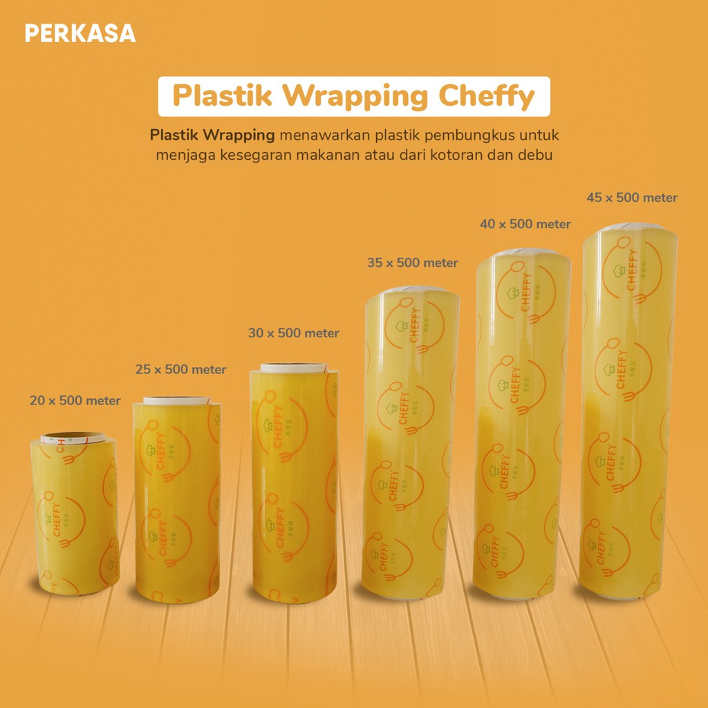 Jual Meter Plastik Wrapping Roll Cheffy Cm Plastik Wrap