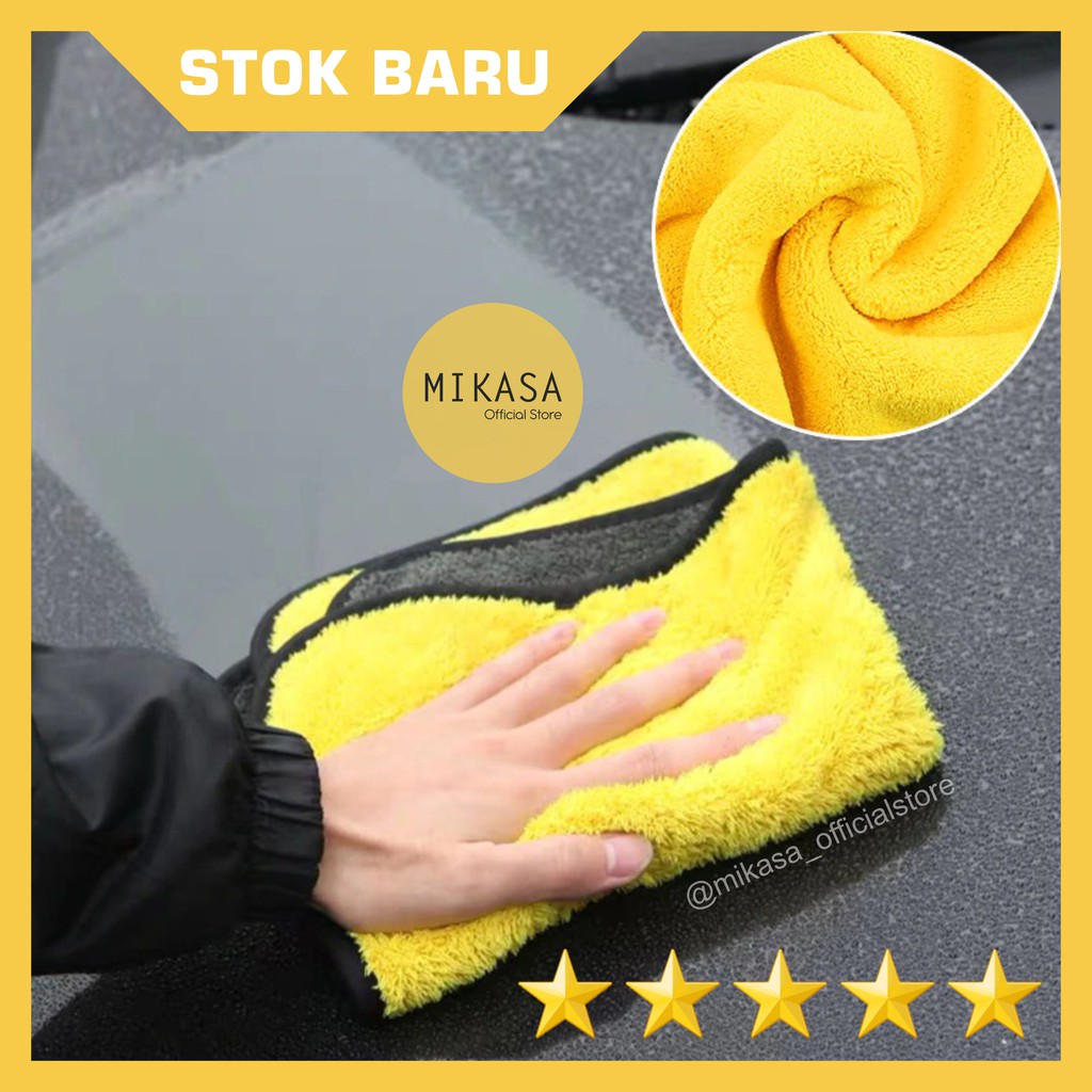 Kain Lap Handuk Serat Microfiber Halus Kain Serbaguna Tebal Lembut - Microfibre Washcloth Towel