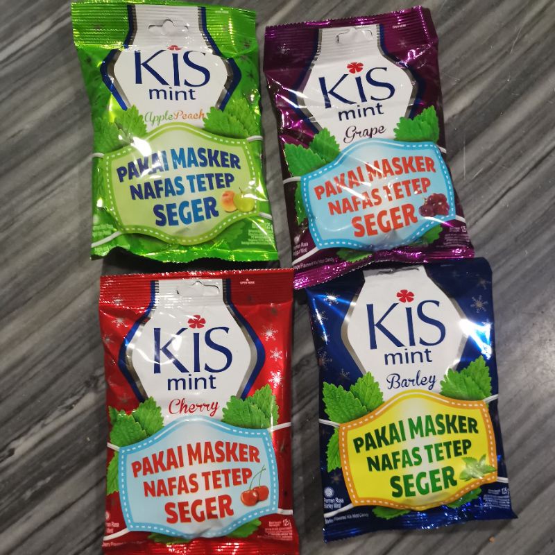 

Mayora Kiss Mint Candy 125 gr (permen Kiss)