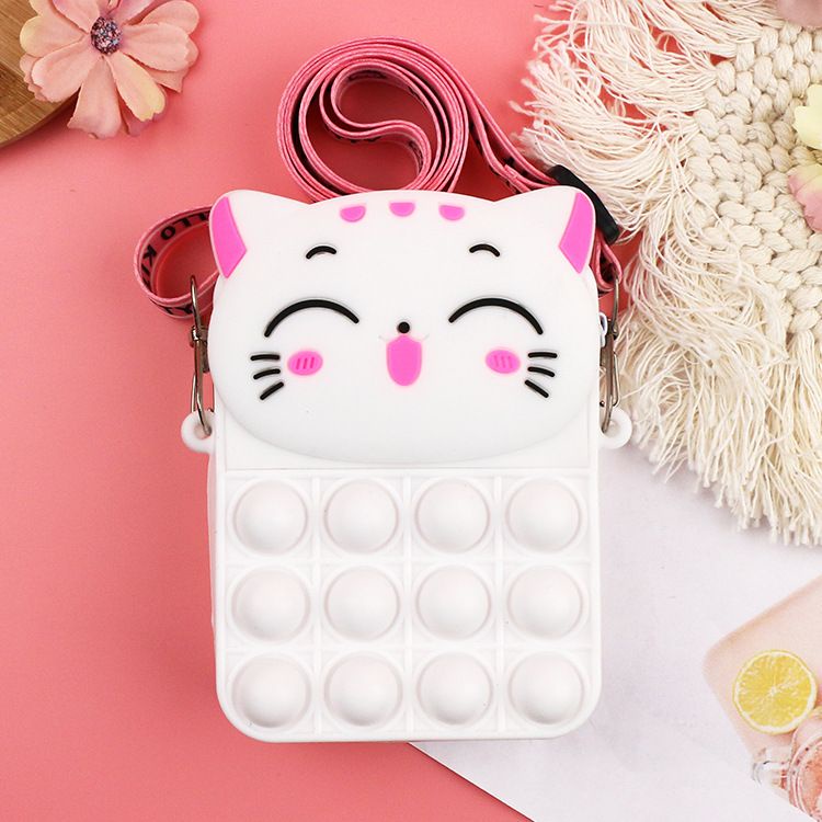 LX804585 Tas SELEMPANG Pop it Kucing Anak Cewek Terbaru Lucu 1kg bisa 12 tas supplier tas import EL 4585