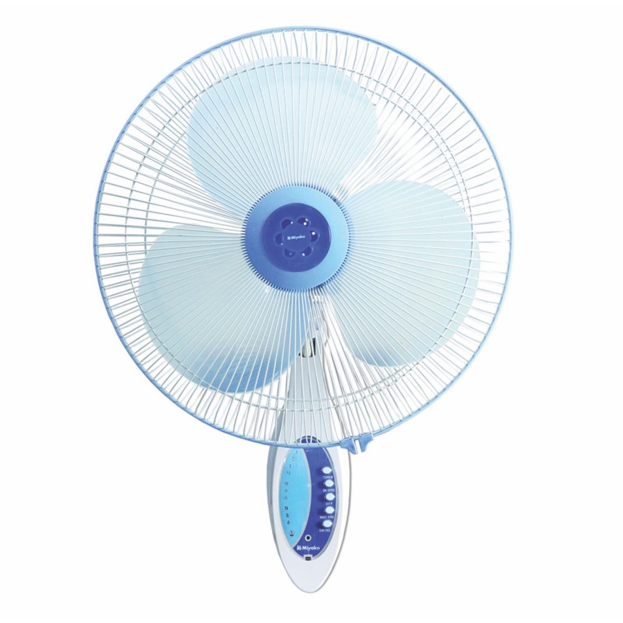 MIYAKO kipas Angin Wall Fan 16&quot; / Kipas dinding Remote KAW 1689 RC PL - Jaring Plastik - Garansi Resmi 1 Tahun