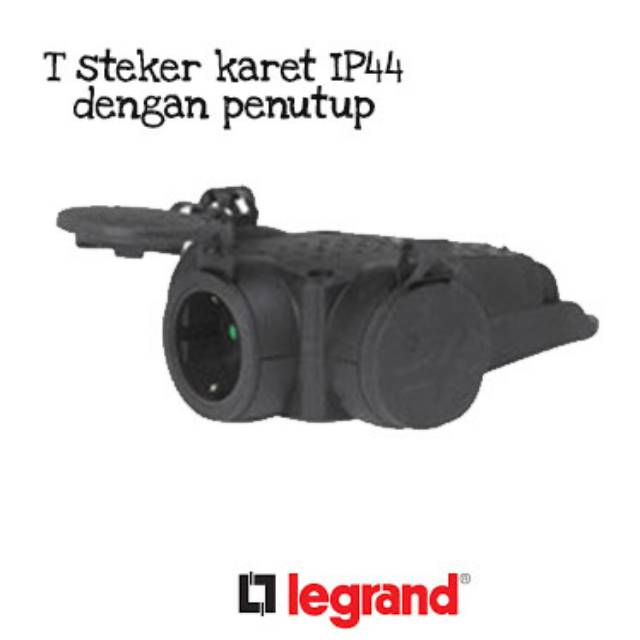 LEGRAND T STEKER KARET DENGAN PENUTUP IP44 (no 51366)