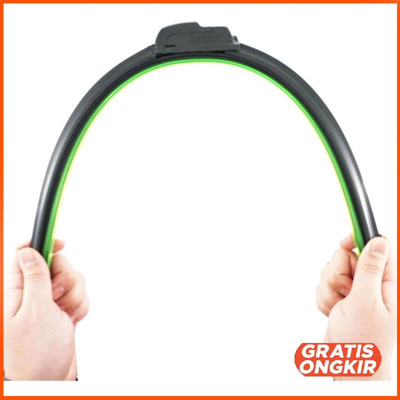 Wiper Blade Kaca Mobil Frameless U Shape Hook 24 Inch FLY-078