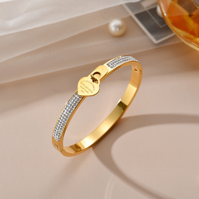 Bangle love titanium korea anti karat