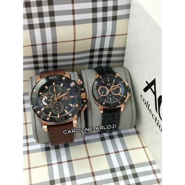 JAM TANGAN COUPLE ALEXANDRE CHRISTIE COLLECTION AC9205MC