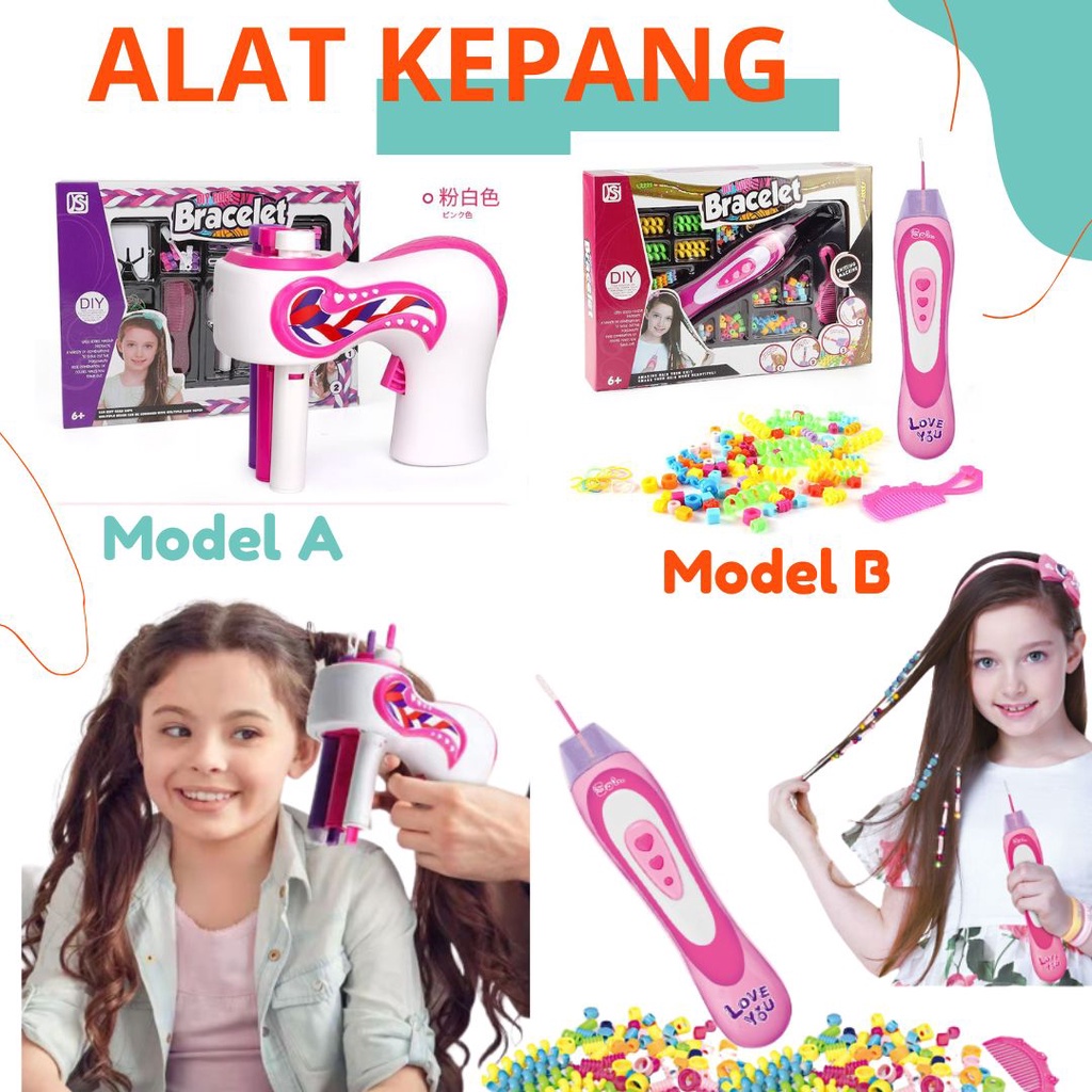 Alat Kepang Rambut Elektrik Diy Otomatis Untuk Styling Anak Perempuan Ikat Rambut Anak Perempuan