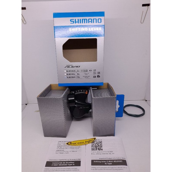 shifter shimano alivio 9 speed kanan M3100