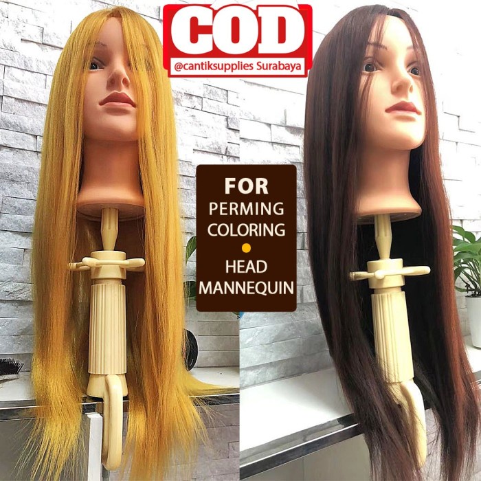 BONEKA MANEKIN POTONG LATIHAN SANGGUL BONEKA MANEKIN RAMBUT