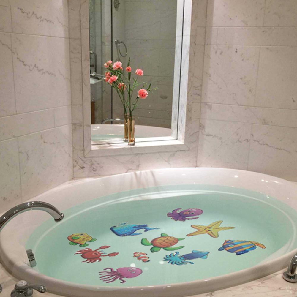 [Elegan] Stiker Mandi 3D Scrub Ocean World Tahan Air Baby On Bath Anak Kids Tile Decor