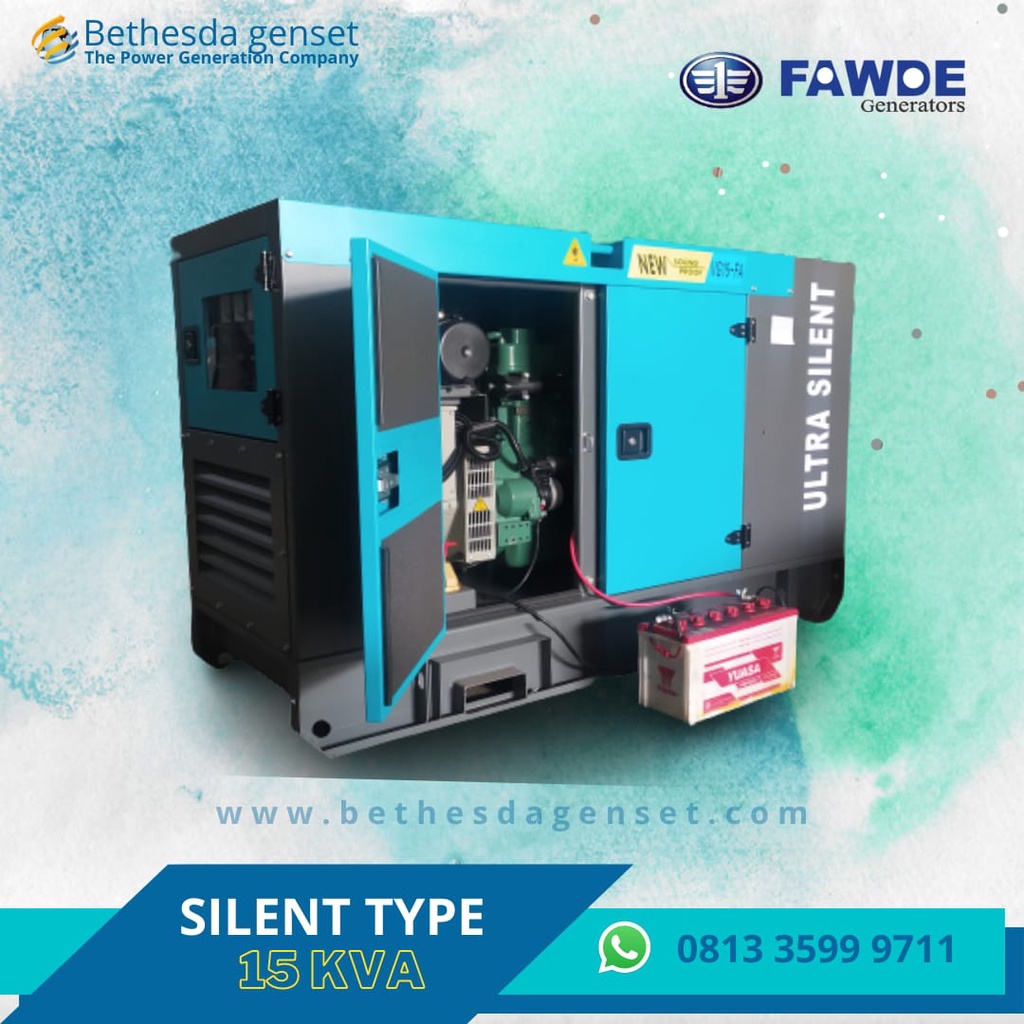 Genset Fawde 15 Kva Silent Type 3 Phase