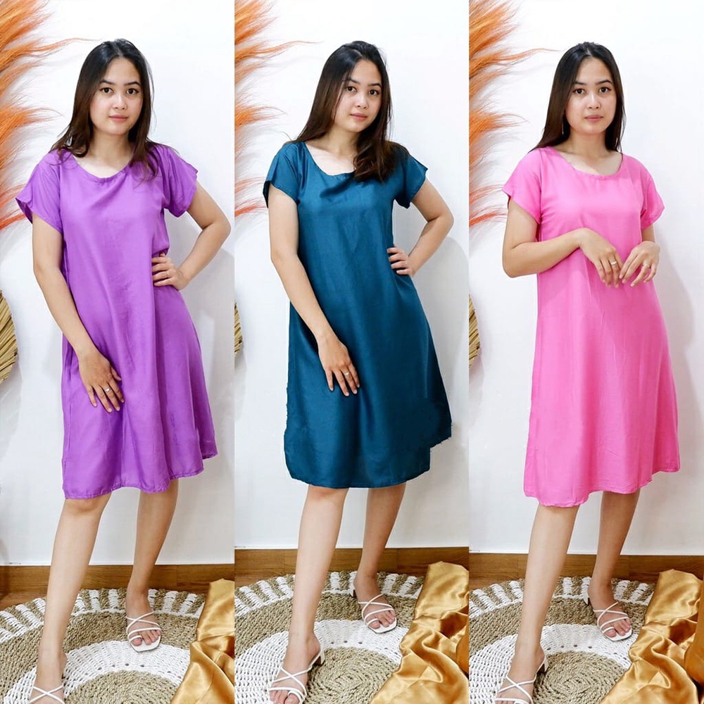DASTER BALI / DRESS BALI SIZE XL POLOS -B