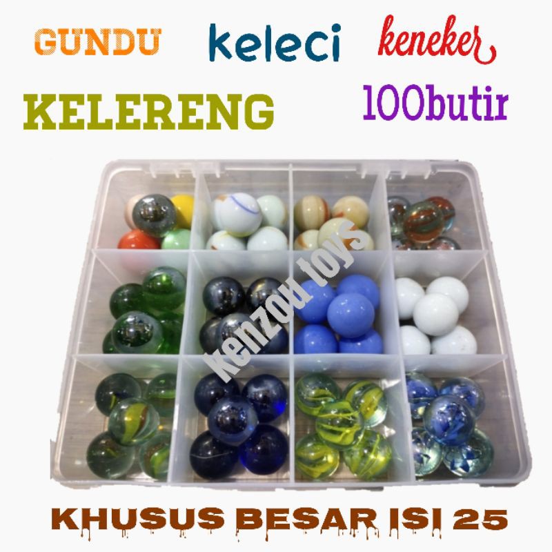 Mainan Gundu Keleci Keneker Kelereng Marbel