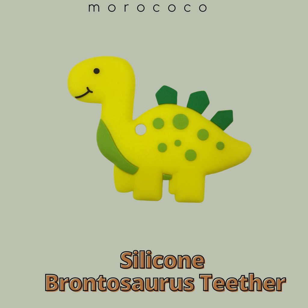 SILICONE BABY TEETHER BRONTOSAUR