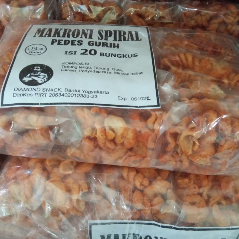 

Makaroni Spiral Pedas Gurih| Per pak