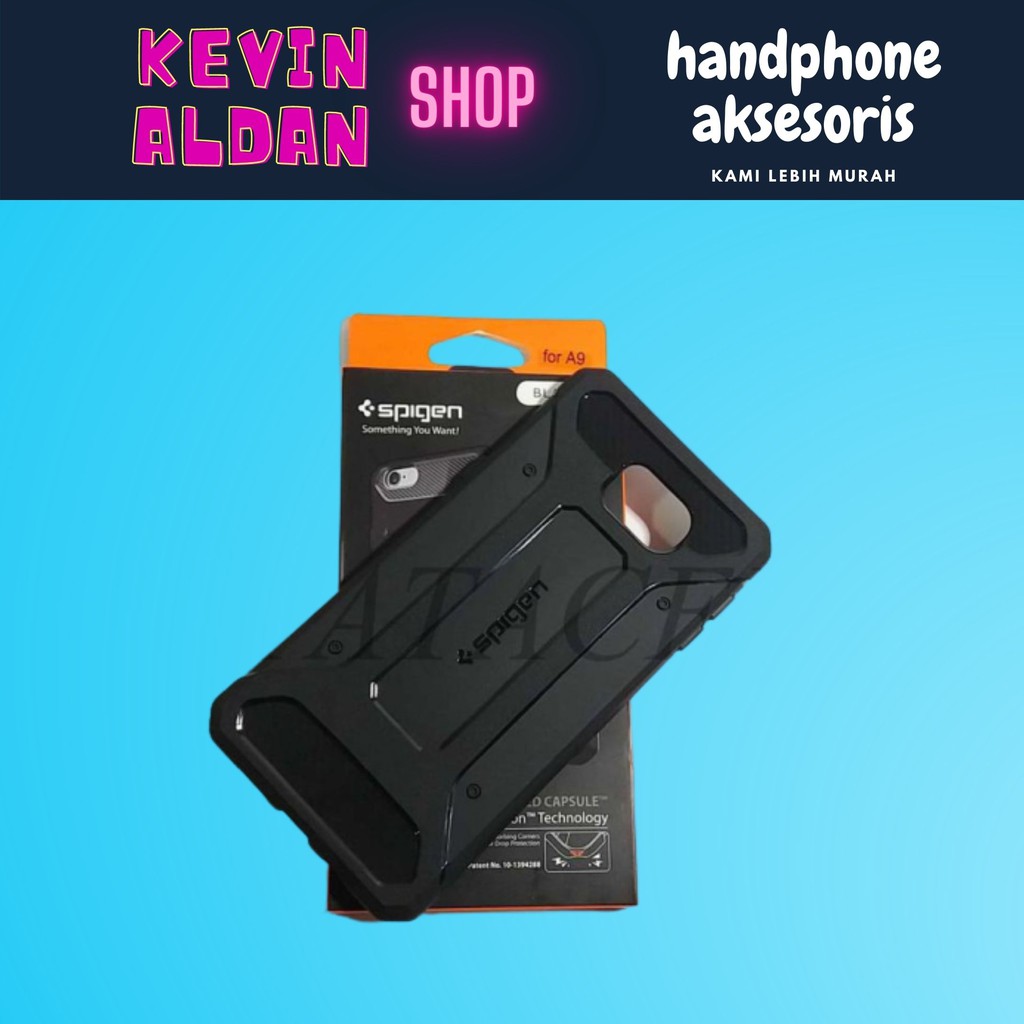 BURUAN.. SPIGEN CAPSULE SAMSUNG A9 PRO 2016 SOFT/CASE/RUGGED ARMOR/CARBON