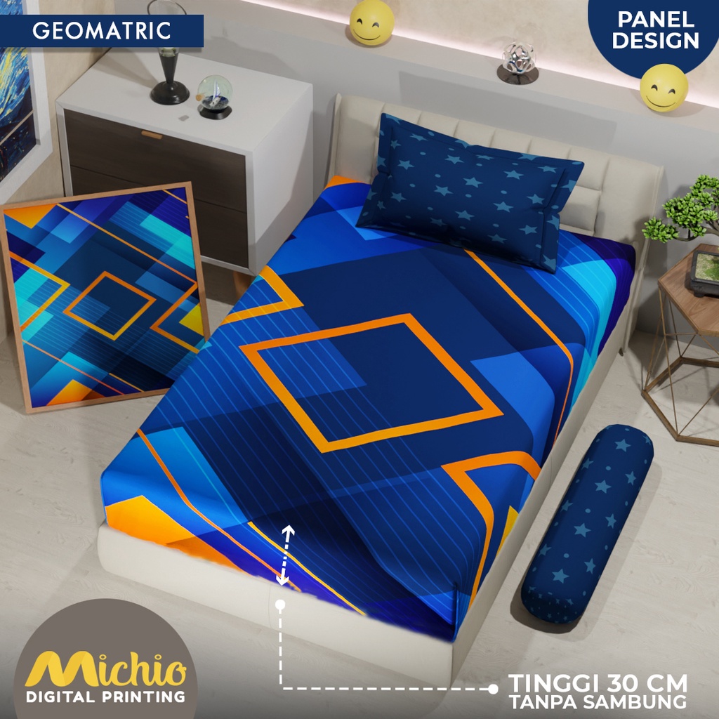 Michio Digital Printing Sprei Uk 120 T 30 - Geomatric