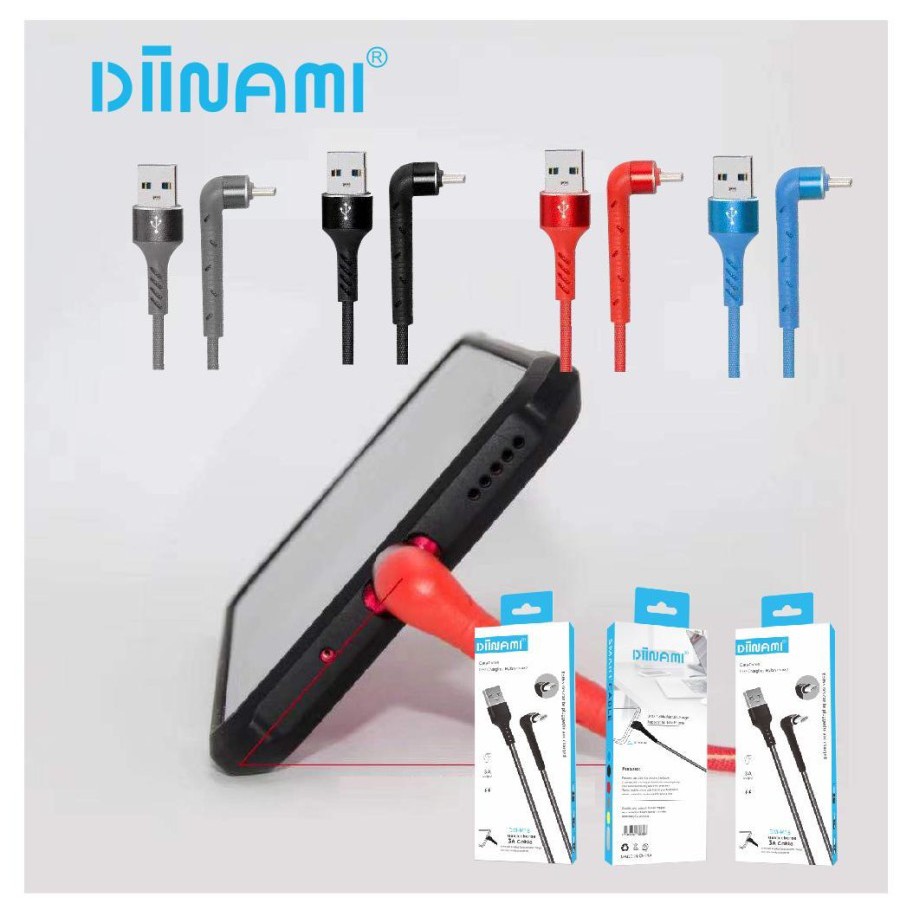 [RO ACC] M18 KABEL DATA DINAMI GAMING + STAND PHONE SUPPORT FAST CHARGING UNIVERSAL ALL TIPE HP