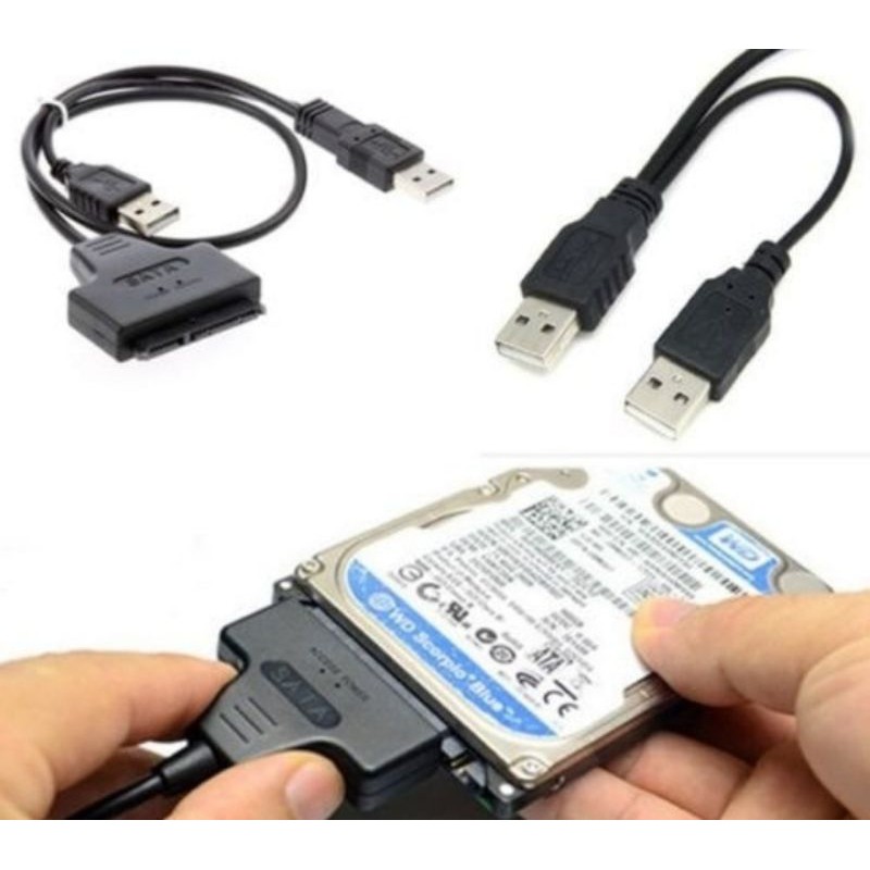 Kabel konektor konverter harddisk hardisk hdd SATA to USB Combo langsung tanpa adaptor