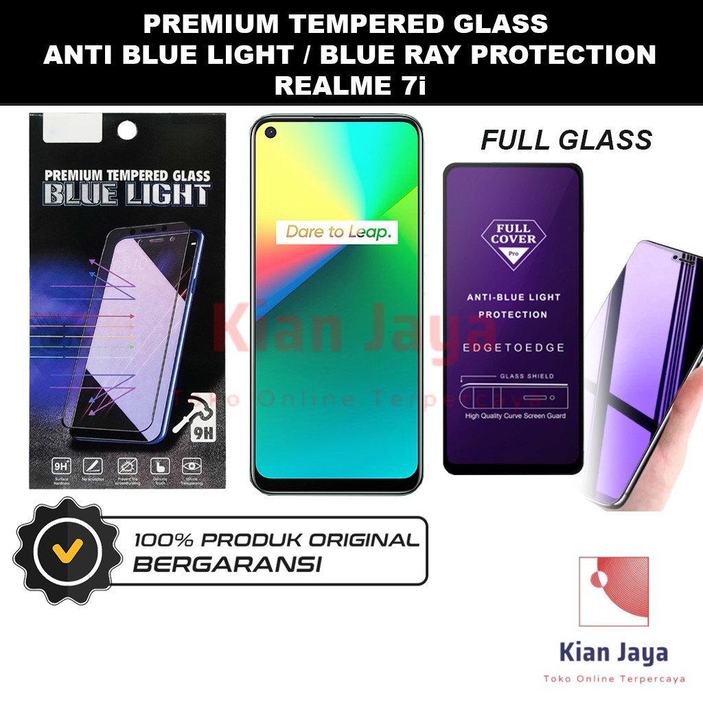 Tempered Glass Realme 7i Anti Blue Light Hp Temper Anti Gores