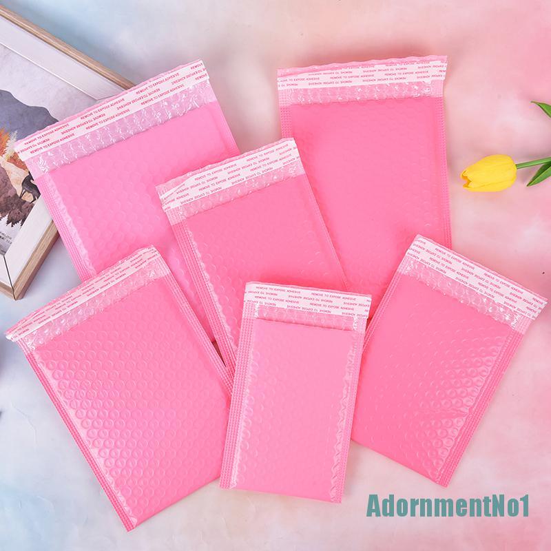 [AdornmentNo1]10x Pink Bubble Bag Mailer Plastic Padded Envelope Shipping Bag Packaging