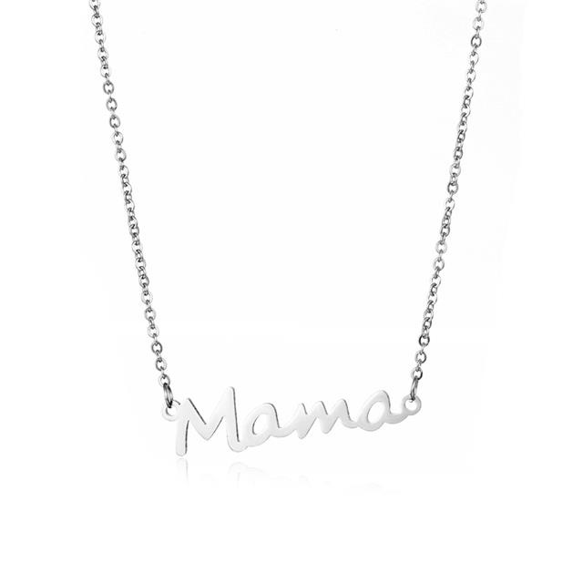 Eropa dan Amerika Mama stainless steel surat kalung wanita Hari Ibu series Ibu kalung