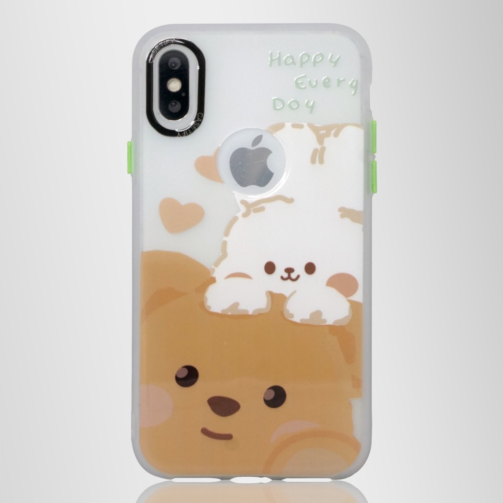 Casing Silikon iPhone 7G+/ 8G+ | XR | XS Max | X/ XS | 11 Pro 5.8 2019 Soft Case Motif Pelindung Lensa