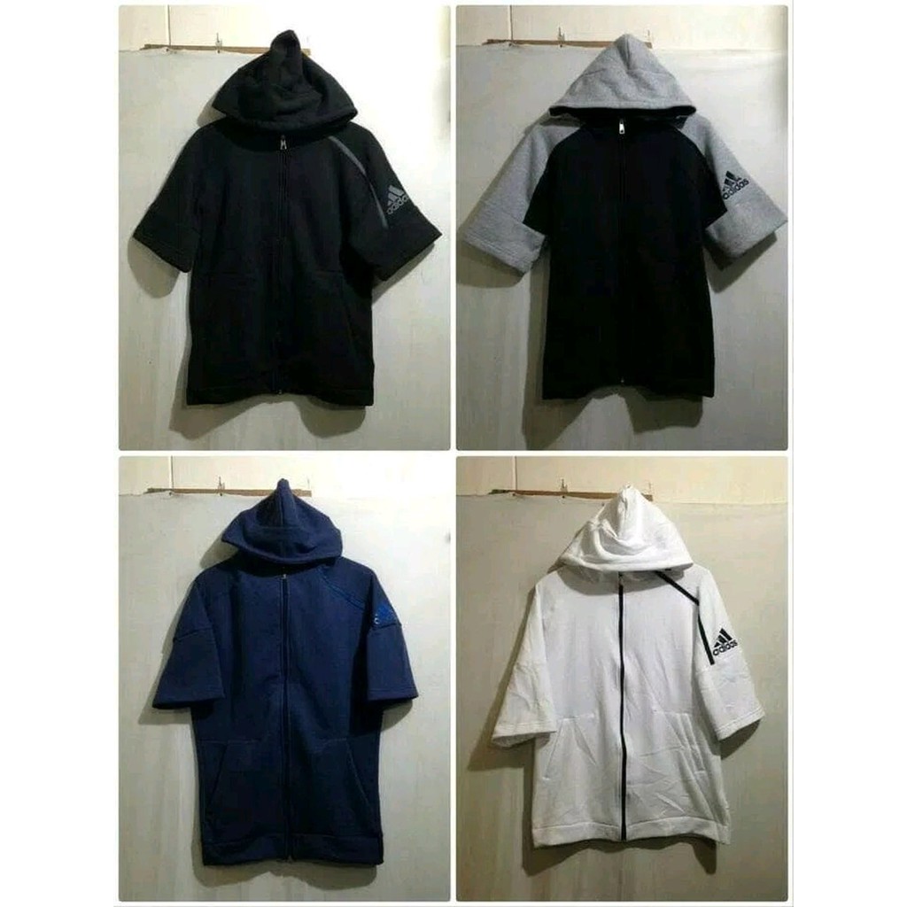 TERLARIS JAKET HOODIE ZNE ADIDAS SHORT SLEEVE LENGAN PENDEK Jaket Keren