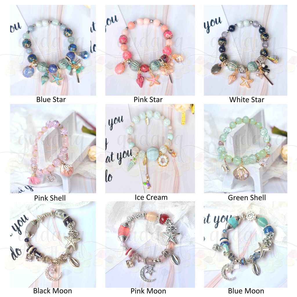 Gelang Lucky Charm Ocean Series Shell Star GH 205136