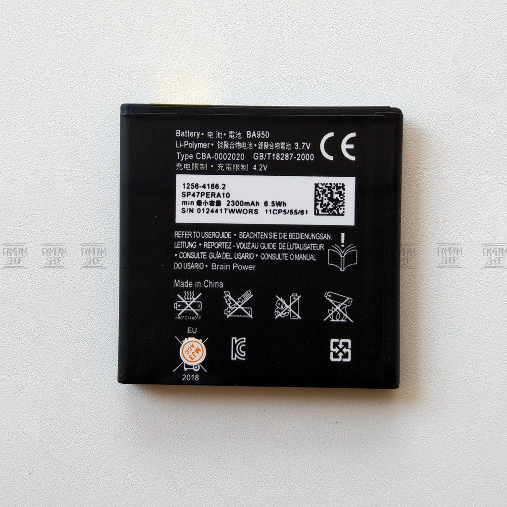 Baterai Sony Xperia ZR C502 M36H BA950 BA 950 Original OEM Batre Batrai Battery HP Ori