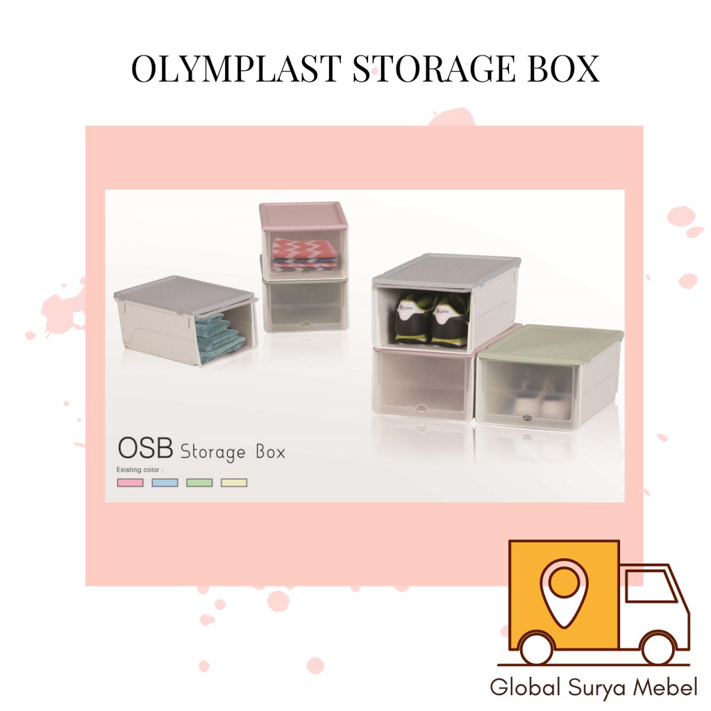 Olymplast Storage Box OSB Container Box Plastik Kotak Sepatu Sandal