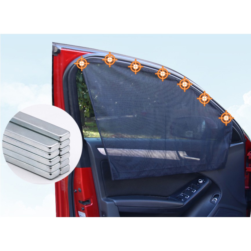 Magnet Car Curtain Korden Mobil Anti Panas UV Shade Universal
