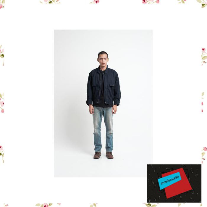 Jaket Pria parasut parka gunung Aero Flight in Navy KK118