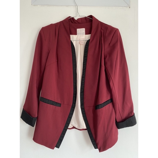 Kivee Woman Blazer - Maroon