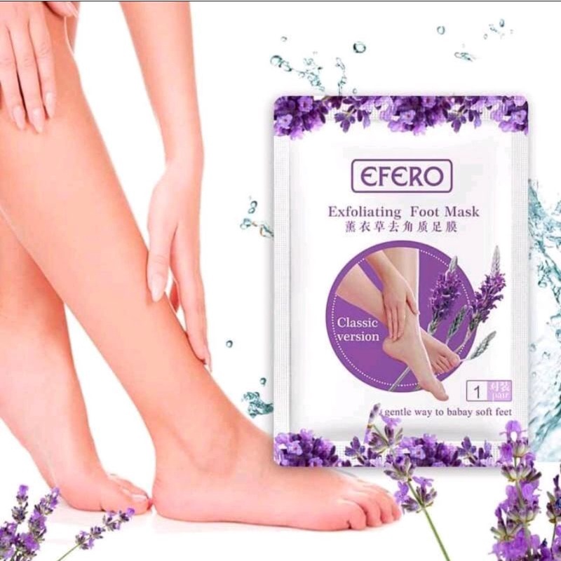 1 pasang Efero,Putimi ,CINDYNAL foot mask masker/ kaki foot peeling foot exfloating /efero/ exfloati