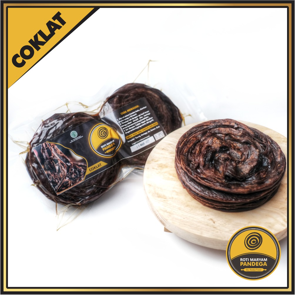 [ISI 10pcs] Roti Maryam Pandega. Cane, Canai | Original, Coklat, Mix. Frozen-Coklat