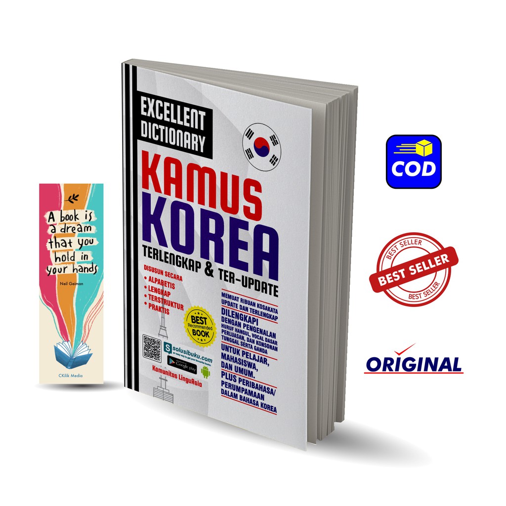 KAMUS : Excellent Dictionary ‘Kamus Korea’ : Buku Bahasa Korea : Kamus Bahasa Korea : Buku Bahasa