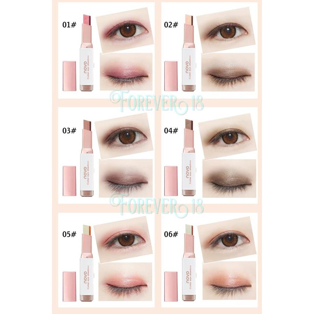 HOT SALE !!! Novo Eyeshadow Stick Ombre Two Tone Original