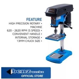 Mesin Bor Duduk 13Mm 350Watt / Bench Drill By Benz Werkz Termurah