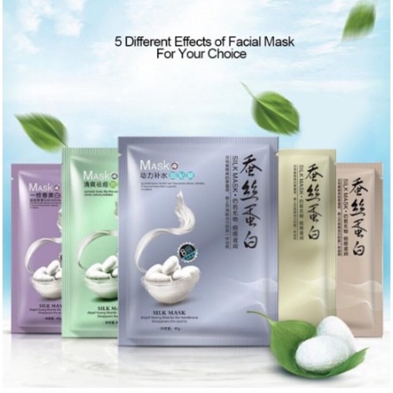 ✨NAGIHI✨ ONE SPRING SILK MASK SHEET ORIGINAL MASKER WAJAH SUTRA