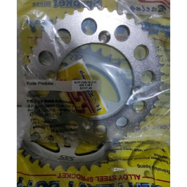 Gear gir belakang triple sss kawasaki KLX 48T 428 sss