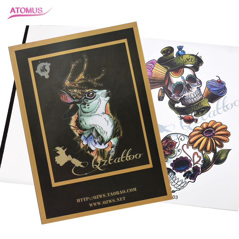 

PRODUK IMPORT Professional Tattoo book Magazine Book Sketch Tattoo Design Book Supply For Tattoo