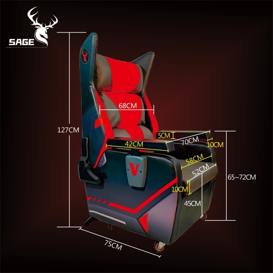 Sage SG-905 Gaming Chair / Kursi Sofa Gaming