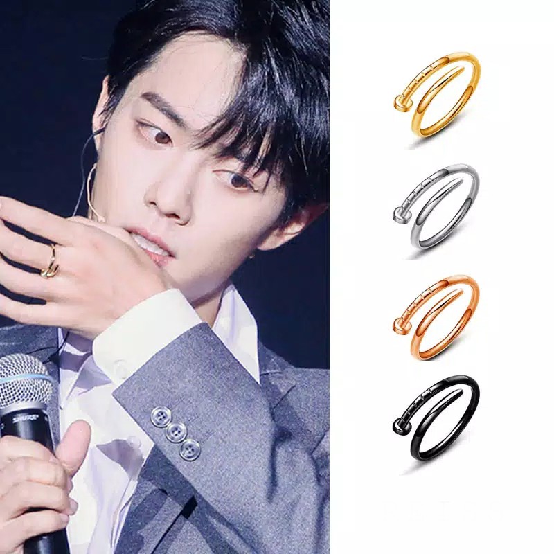 CC0174 - Cincin Tangan Pria Wanita Kpop Korea BTS EXO GOT7 NCT Daniel