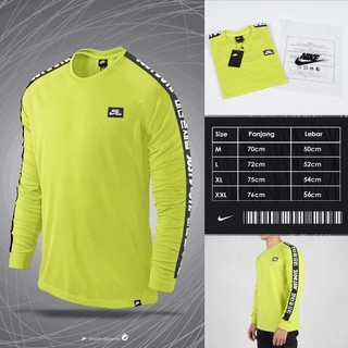 Jual BAJU KAOS LENGAN PANJANG PRIA / KAOS NIKE SEOUL TAPED (ELECTRIC ...