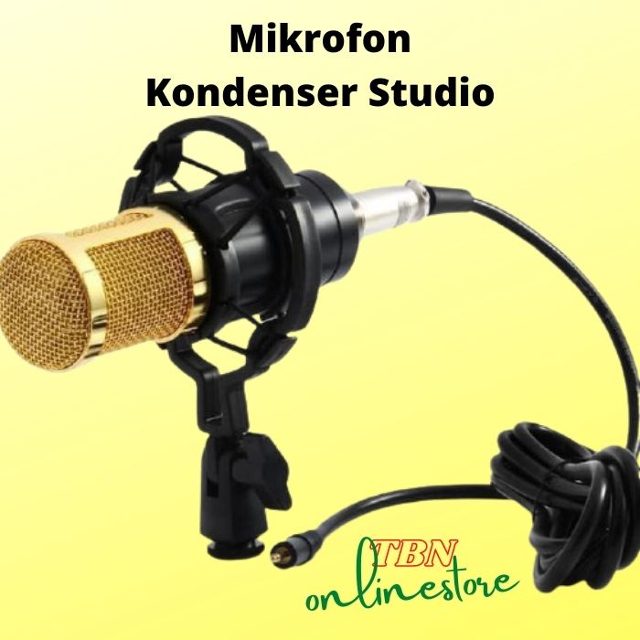 Mikrofon Mic Youtuber Condenser Bosstron BM 800 Microfon Kondenser Studio bm800 dengan Shock Proof Mount