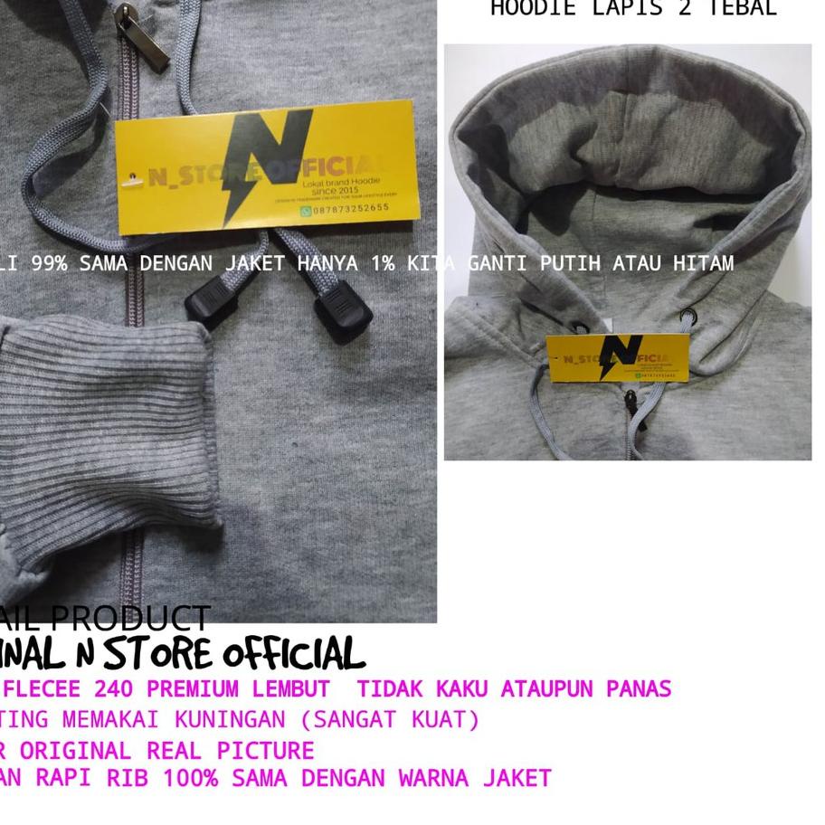 ☻ L,XL,XXL Jaket zipper hoodie polos ungu muda / lavender / lilac pria wanita nstore ➭