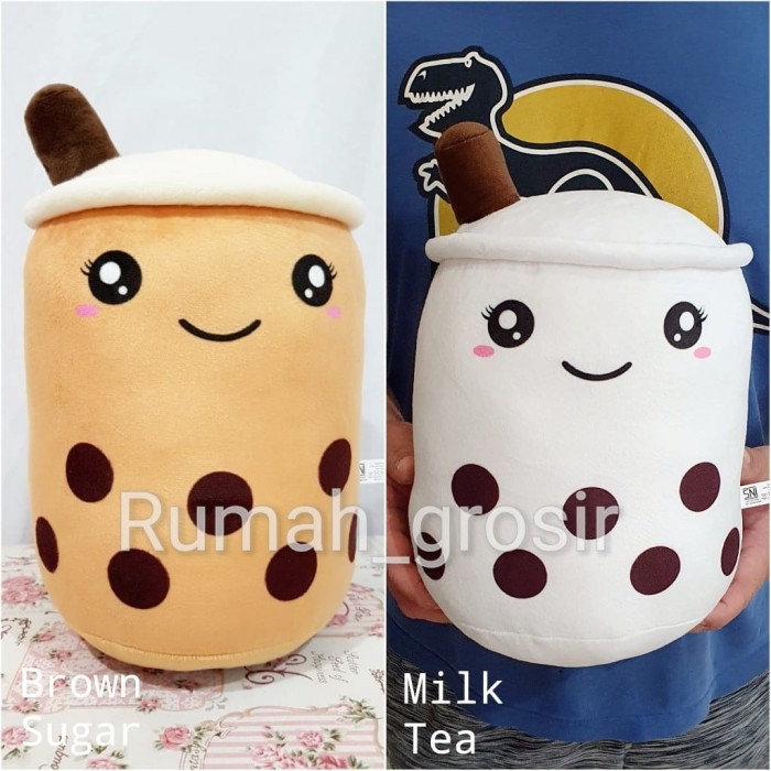 Hot sale Boneka Bubble Boba Milk Tea Brown Sugar Hanya di toko awal