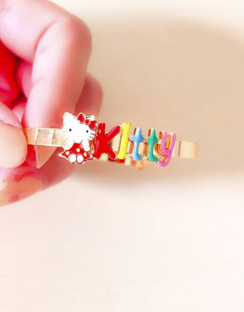 Gelang Anak Kitty Red Plat Gold Xuping