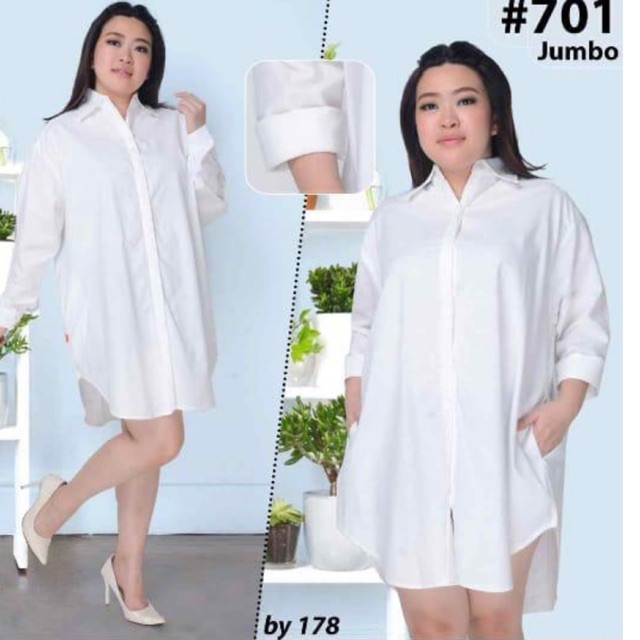 Tunik putih jumbo